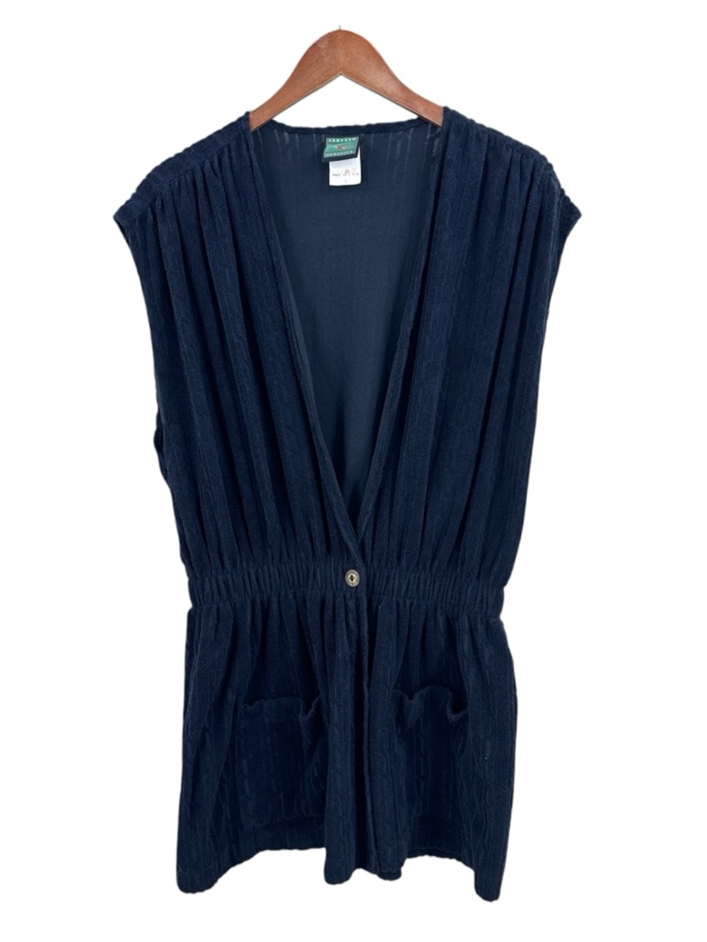 JANTZEN Vintage Terry Cloth Swimsuit Spa Coverup 1980s